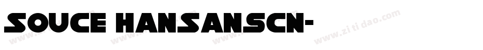 Souce HanSansCN字体转换